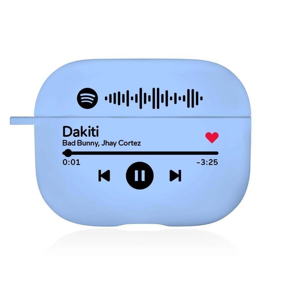 Father's Day Gift - Scannable Spotify Code Airpods Case Engraved Custom Music Song Airpods Case - myspotifyplaque