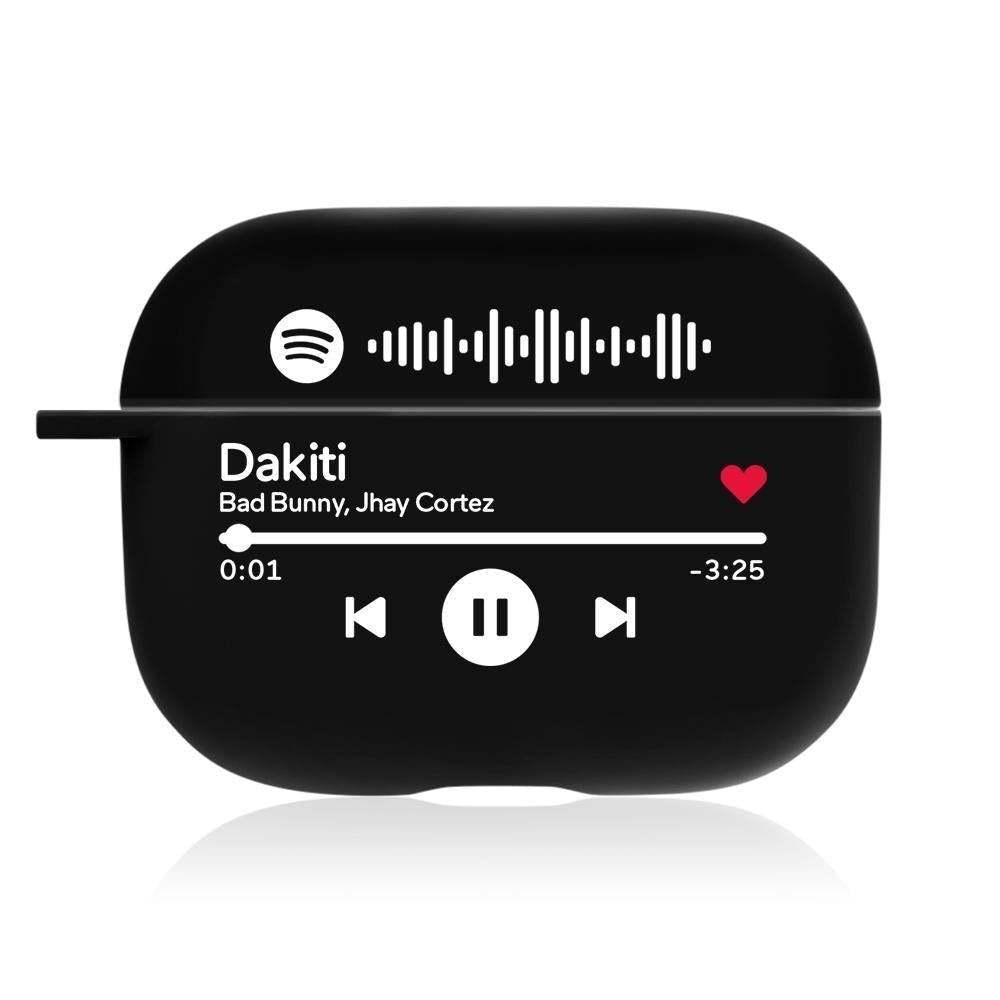 Father's Day Gift - Scannable Spotify Code Airpods Case Engraved Custom Music Song Airpods Case - myspotifyplaque