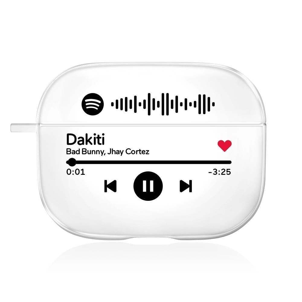 Father's Day Gift - Scannable Spotify Code Airpods Case Engraved Custom Music Song Airpods Case - myspotifyplaque