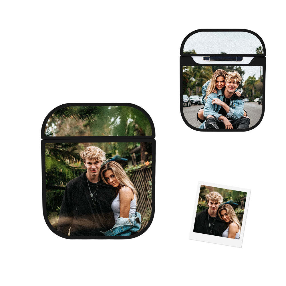 Personalized Photo Headphone Case Airpods 1/2 Pro Earphone Case Custom Picture Gift For Him/Her - Bestchristmasgifts