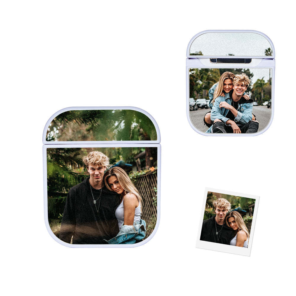 Personalized Photo Headphone Case Airpods 1/2 Pro Earphone Case Custom Picture Gift For Him/Her - Bestchristmasgifts