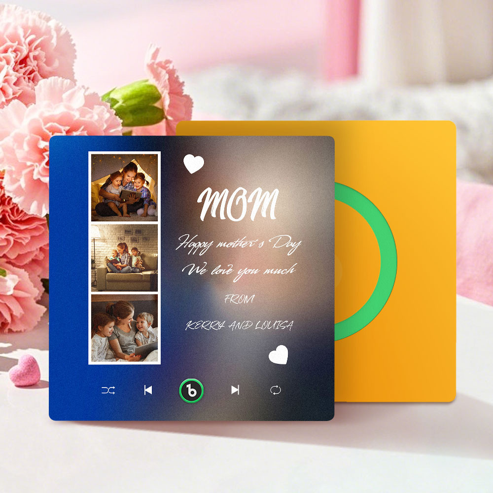 Custom Music Fridge Magnets Personalized Magnets That Plays Music Mother's Day Gifts