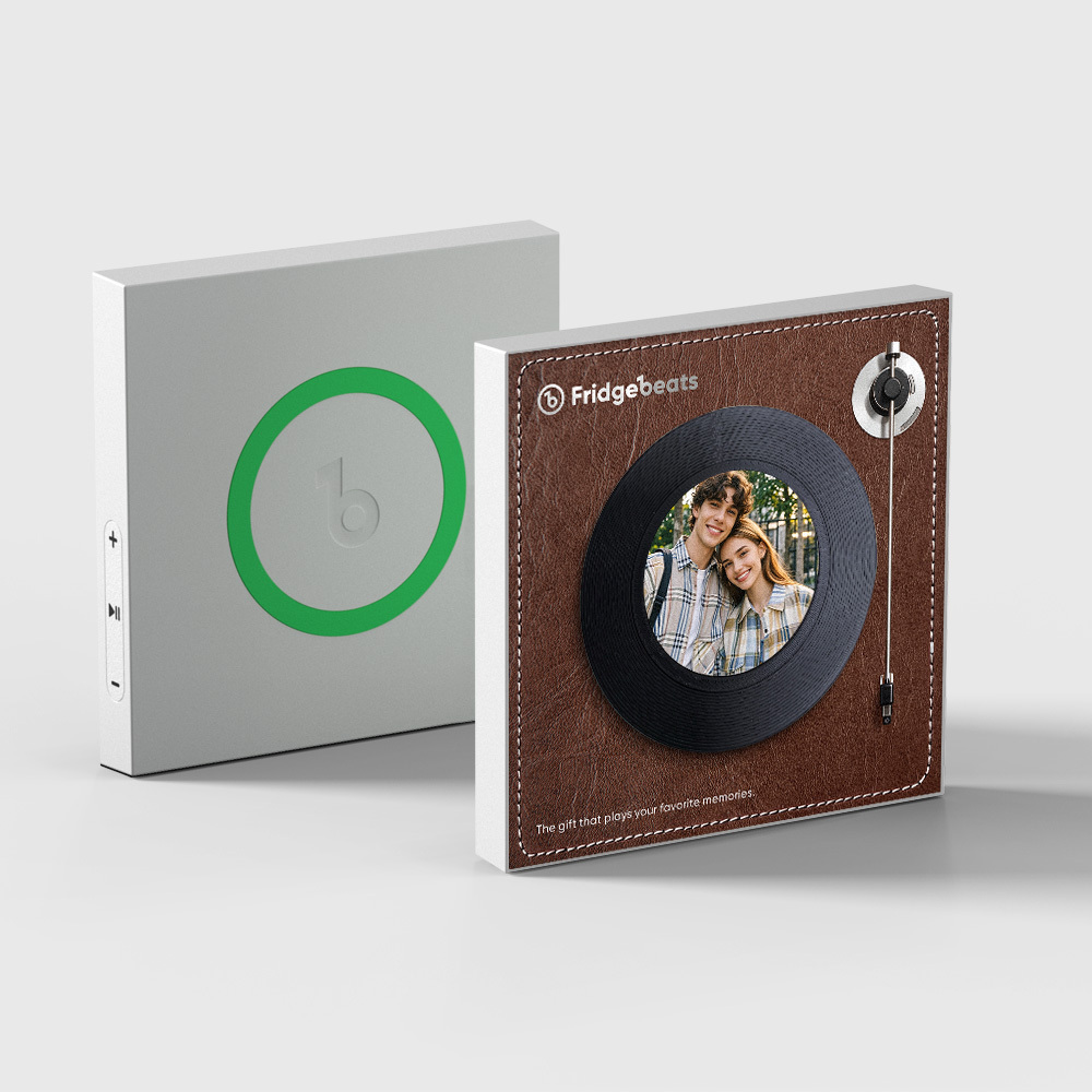 Custom Music Fridge Magnet Supports 1-6 Songs Personalized Photo Vintage Fridge Magnets for Him