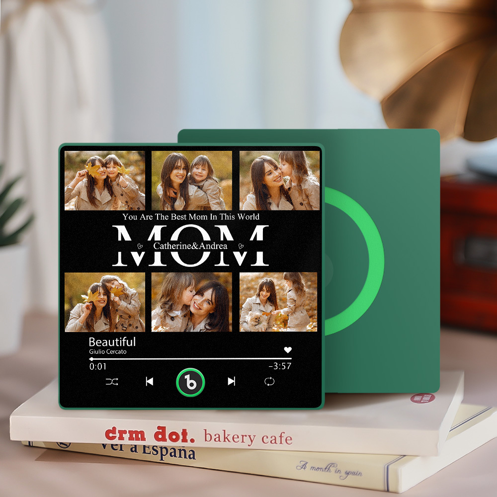 Custom Music Fridge Magnets Custom Music Fridge Magnet Colorful Frame Album Fridge Magnet Can Play Songs Gift for Couple