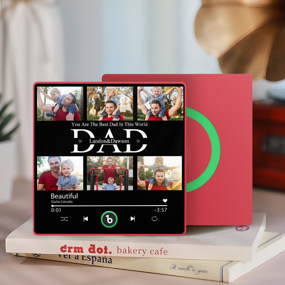 Custom Music Fridge Magnets Custom Music Fridge Magnet Colorful Frame Album Fridge Magnet Can Play Songs Gift for Couple