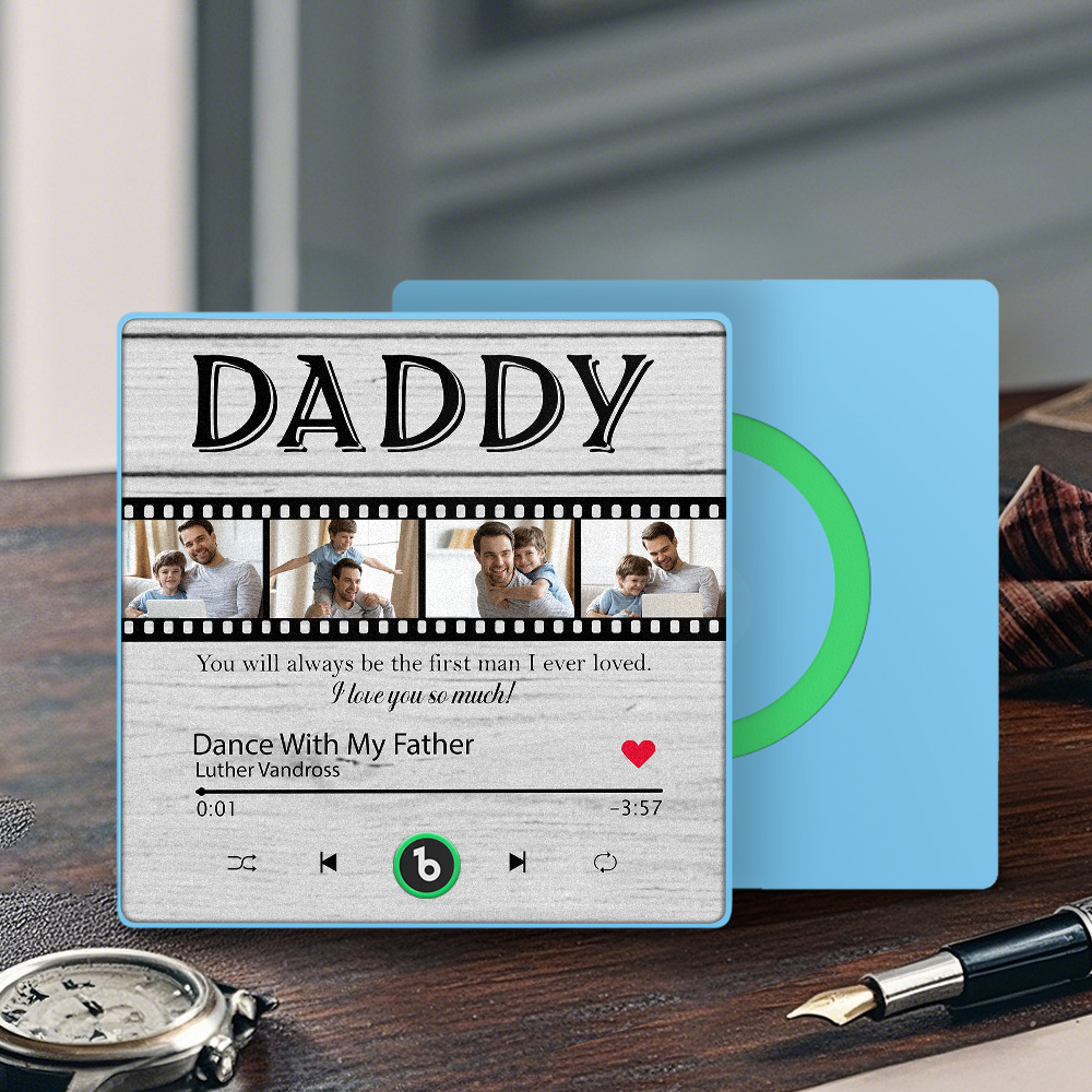 Custom Film Music Fridge Magnet Gift for Father