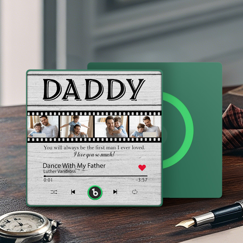 Custom Film Music Fridge Magnet Gift for Father