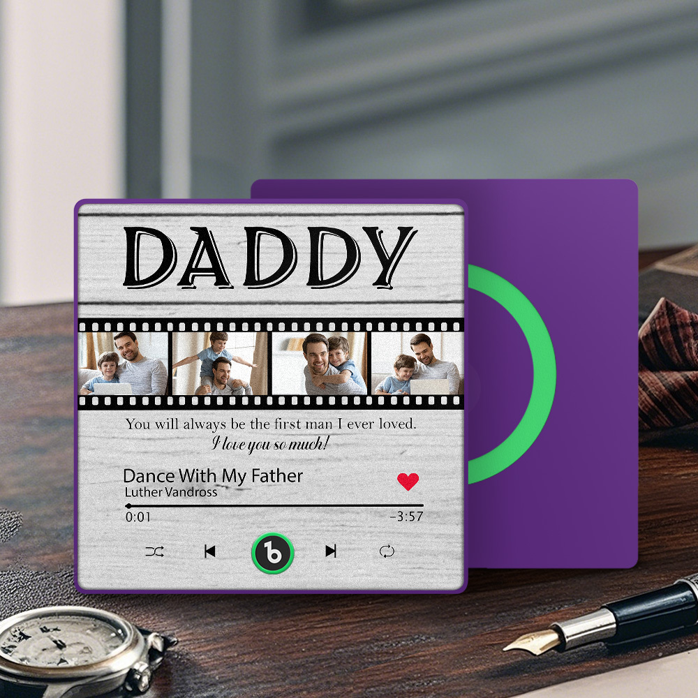 Custom Film Music Fridge Magnet Gift for Father