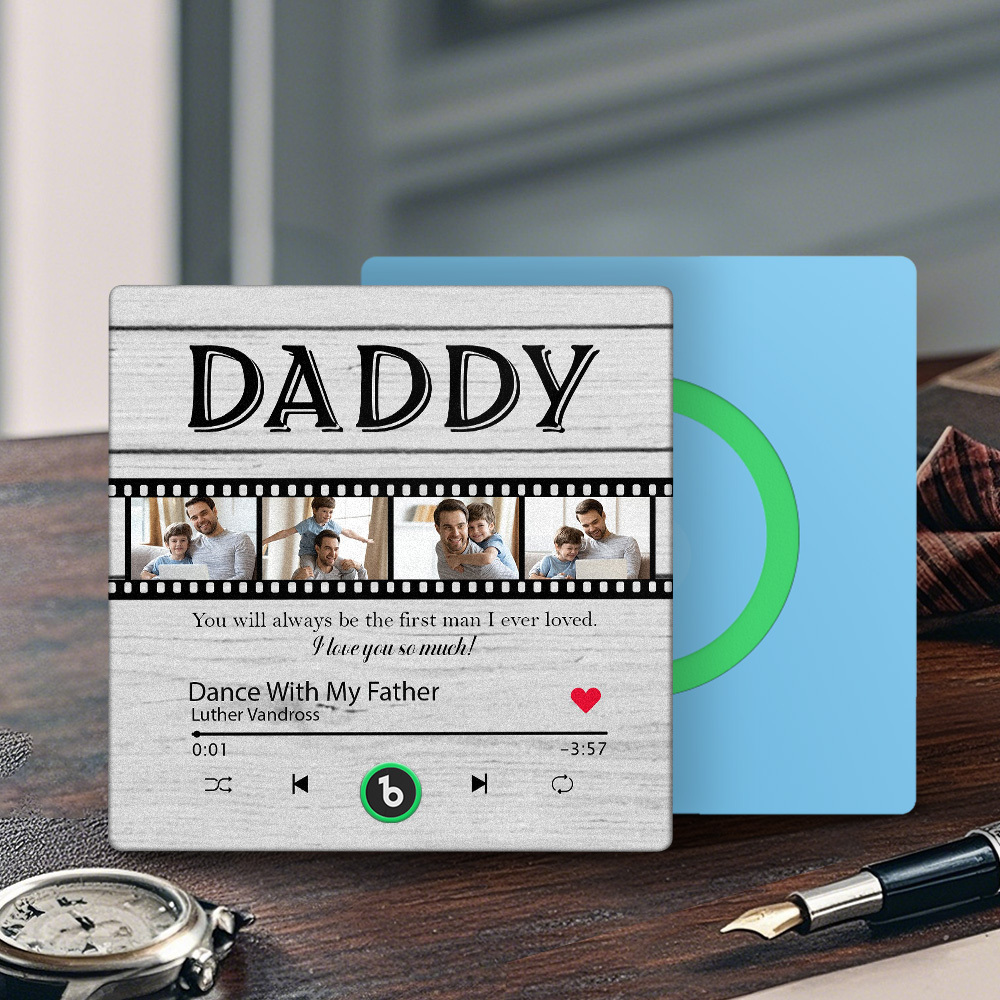 Custom Film Music Fridge Magnet Gift for Father