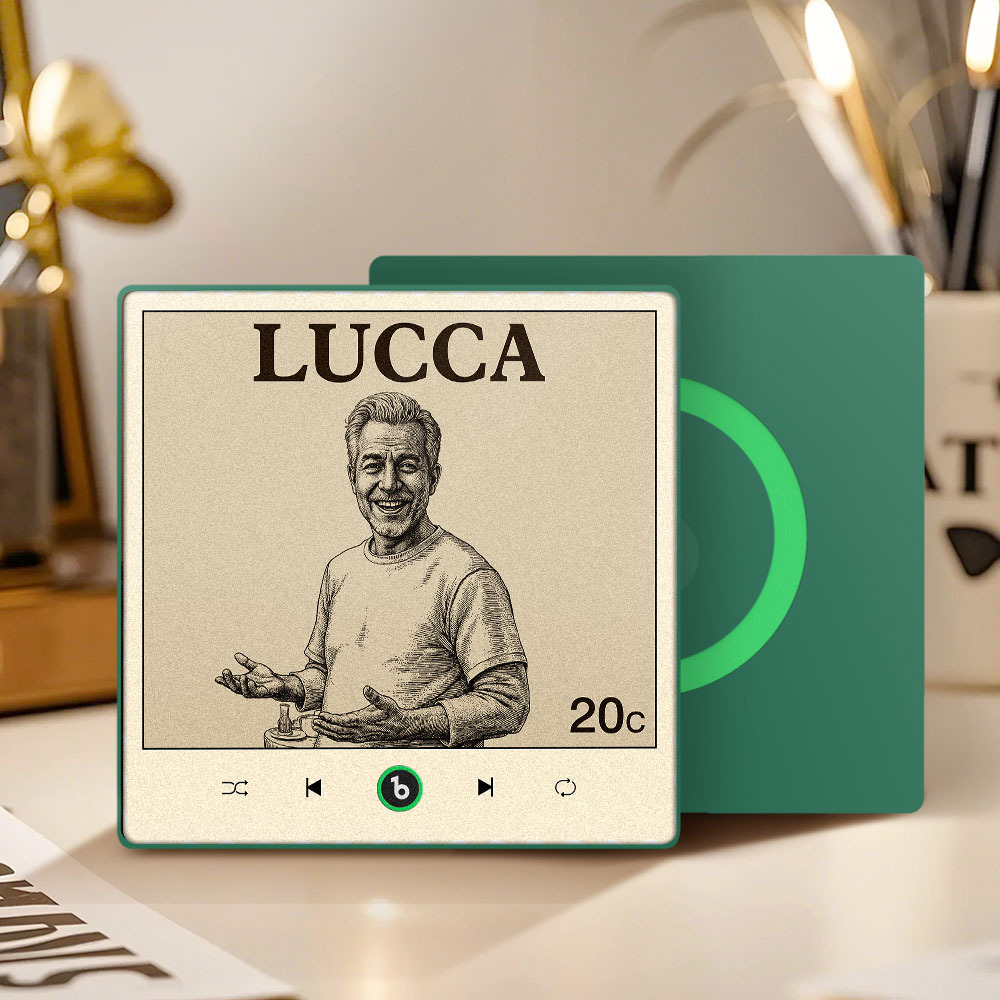 Custom Portrait Vintage Stamp Music Fridge Magnet Personalized Photo Name Postage Stamp Music Fridge Magnet That Can Play Song Gifts for Him - Bestchristmasgifts