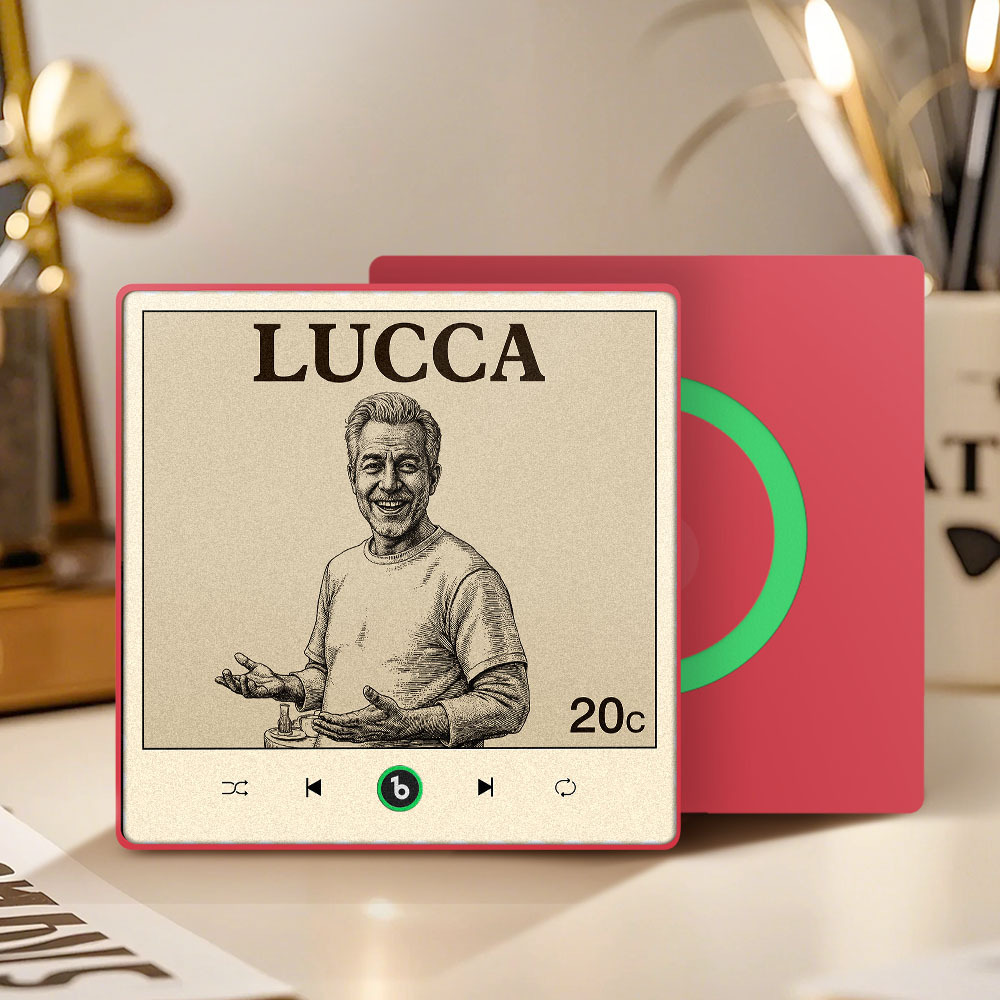 Custom Portrait Vintage Stamp Music Fridge Magnet Personalized Photo Name Postage Stamp Music Fridge Magnet That Can Play Song Gifts for Him - Bestchristmasgifts