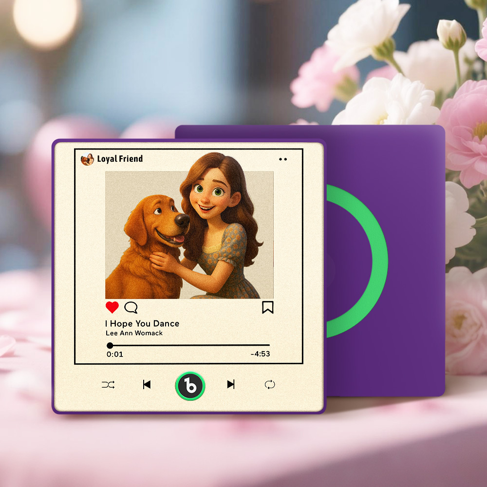 Personalized Cartoon Instagram Style Photo Album Fridge Magnet Music Wall Photo Sticker Music Movement That Can Be Played Without Cell Phone Music Fridge Magnet Pro Can Play Songs Best Gift for Lover - Bestchristmasgifts