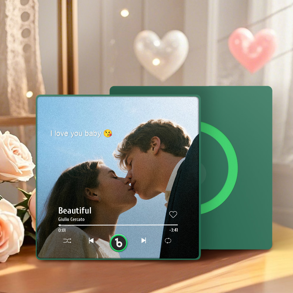 Custom Music Gift Fridge Magnet Custom Photo Music Box Music Box Play Song Valentine Gift For Her Photo Music Magnet Anniversary Gifts for Couple - Bestchristmasgifts