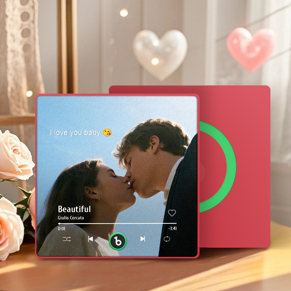 Custom Music Gift Fridge Magnet Custom Photo Music Box Music Box Play Song Valentine Gift For Her Photo Music Magnet Anniversary Gifts for Couple - Bestchristmasgifts