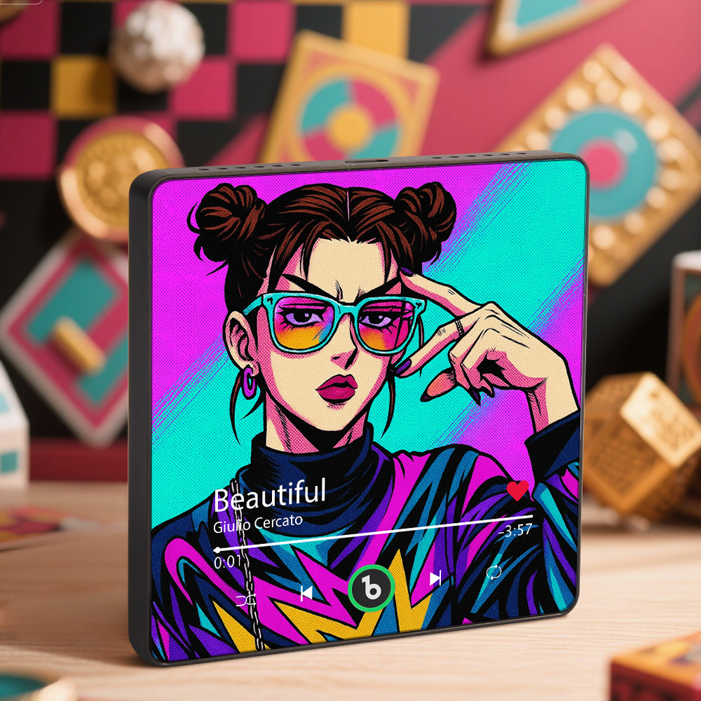 Custom Anime-style Music Fridge Magnet and Photo with Colorful Frame Music Wall Photo Sticker Music Movement That Can Be Played - Bestchristmasgifts