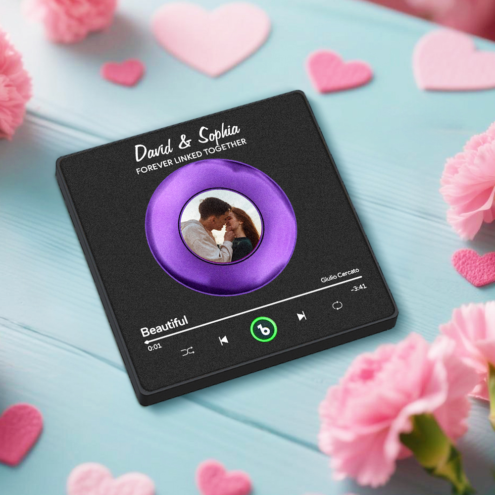 Custom Vinyl Music Fridge Magnet Gifts Custom Photo Personalized Music Fridge Magnet That Can Play Song Gifts for Mom for Grandma - Bestchristmasgifts