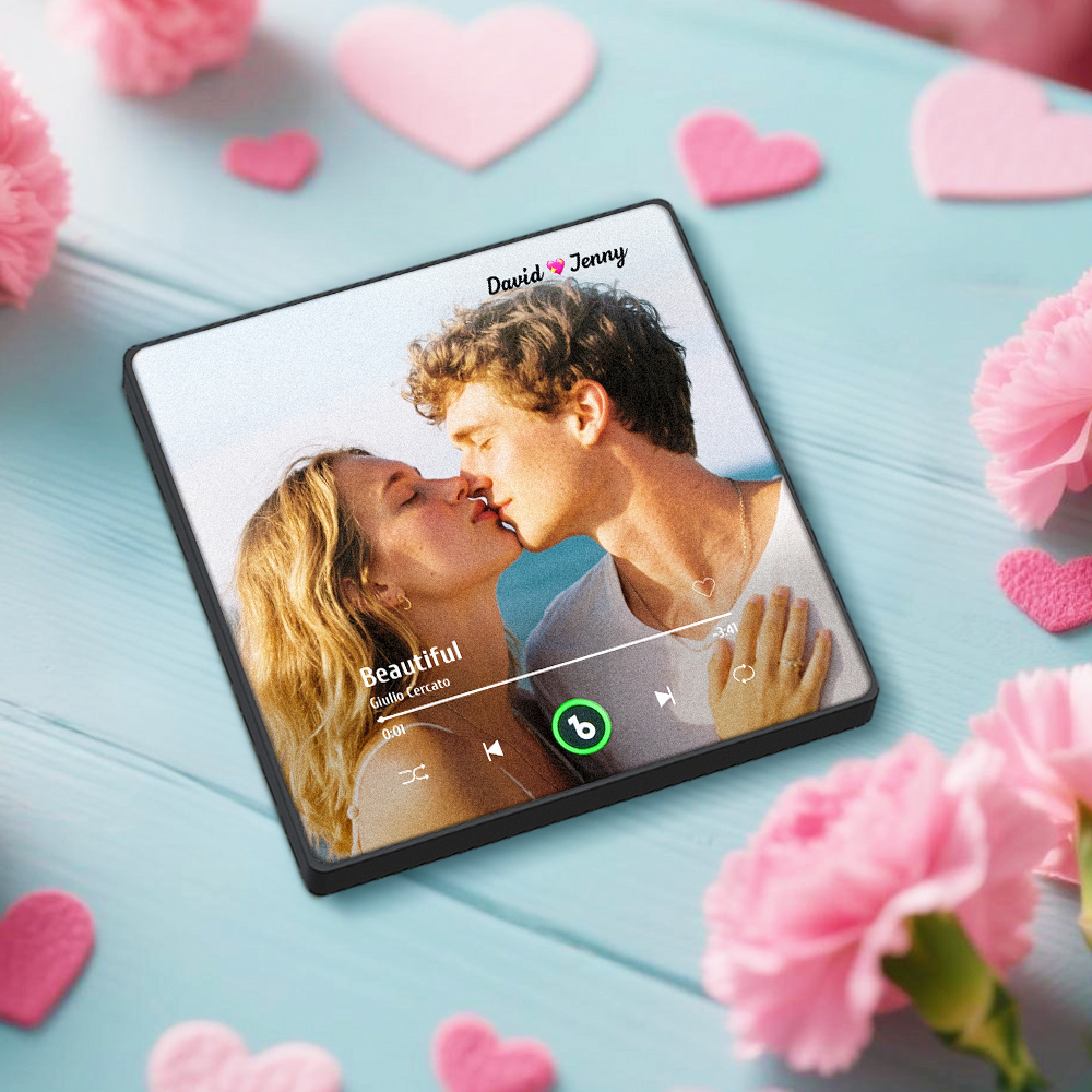 Custom Music Fridge Magnet Custom Colorful Frame Album Fridge Magnet Music Wall Photo Sticker Song Magnets That Can Play Music Valentine's Day Gifts - Bestchristmasgifts