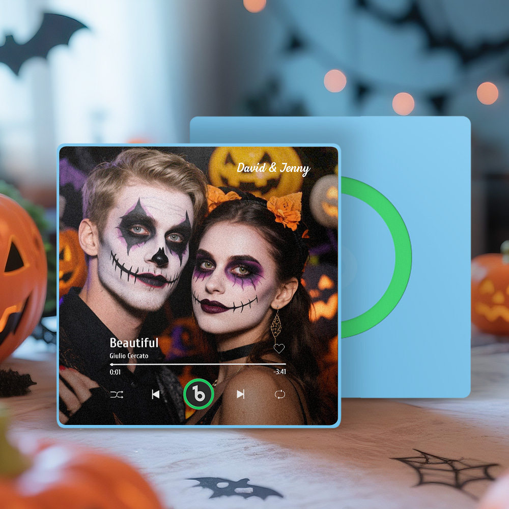 Custom Music Fridge Magnet Custom Colorful Frame Album Fridge Magnet Music Wall Photo Sticker Song Magnets That Can Play Music Halloween Gifts - Bestchristmasgifts