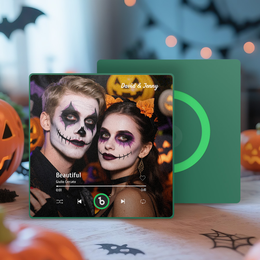 Custom Music Fridge Magnet Custom Colorful Frame Album Fridge Magnet Music Wall Photo Sticker Song Magnets That Can Play Music Halloween Gifts - Bestchristmasgifts