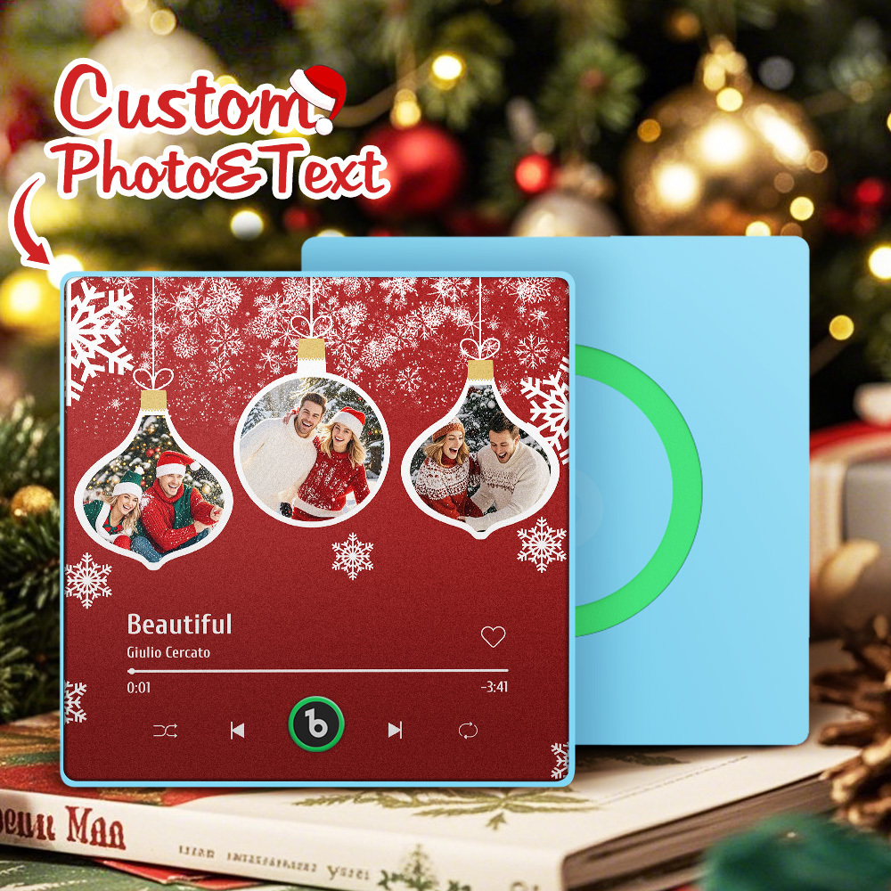 Custom Music Fridge Magnet Colorful Frame Photo Fridge Magnet Gift for Christmas - Bestchristmasgifts