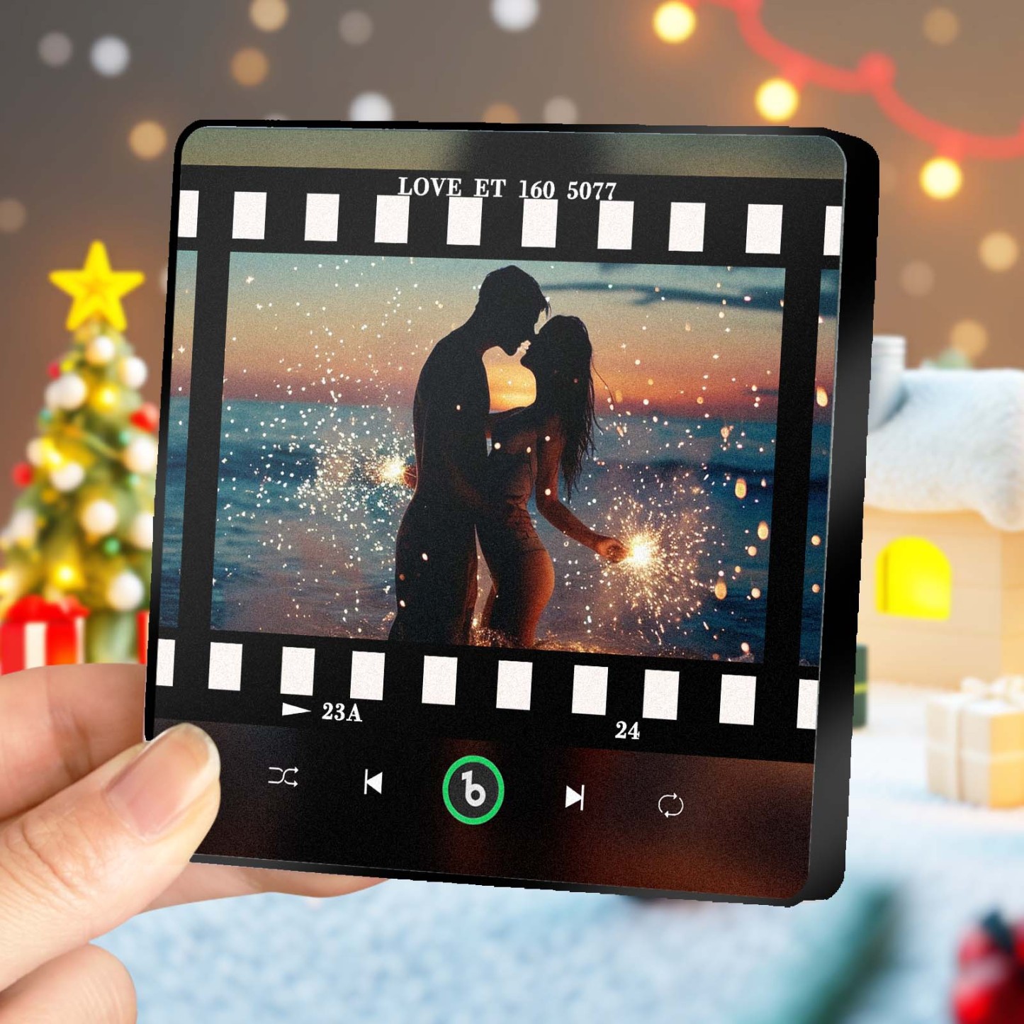 Custom Music Fridge Magnets Slide Viewer Style Custom Music Picture And Lettering For Her - Bestchristmasgifts