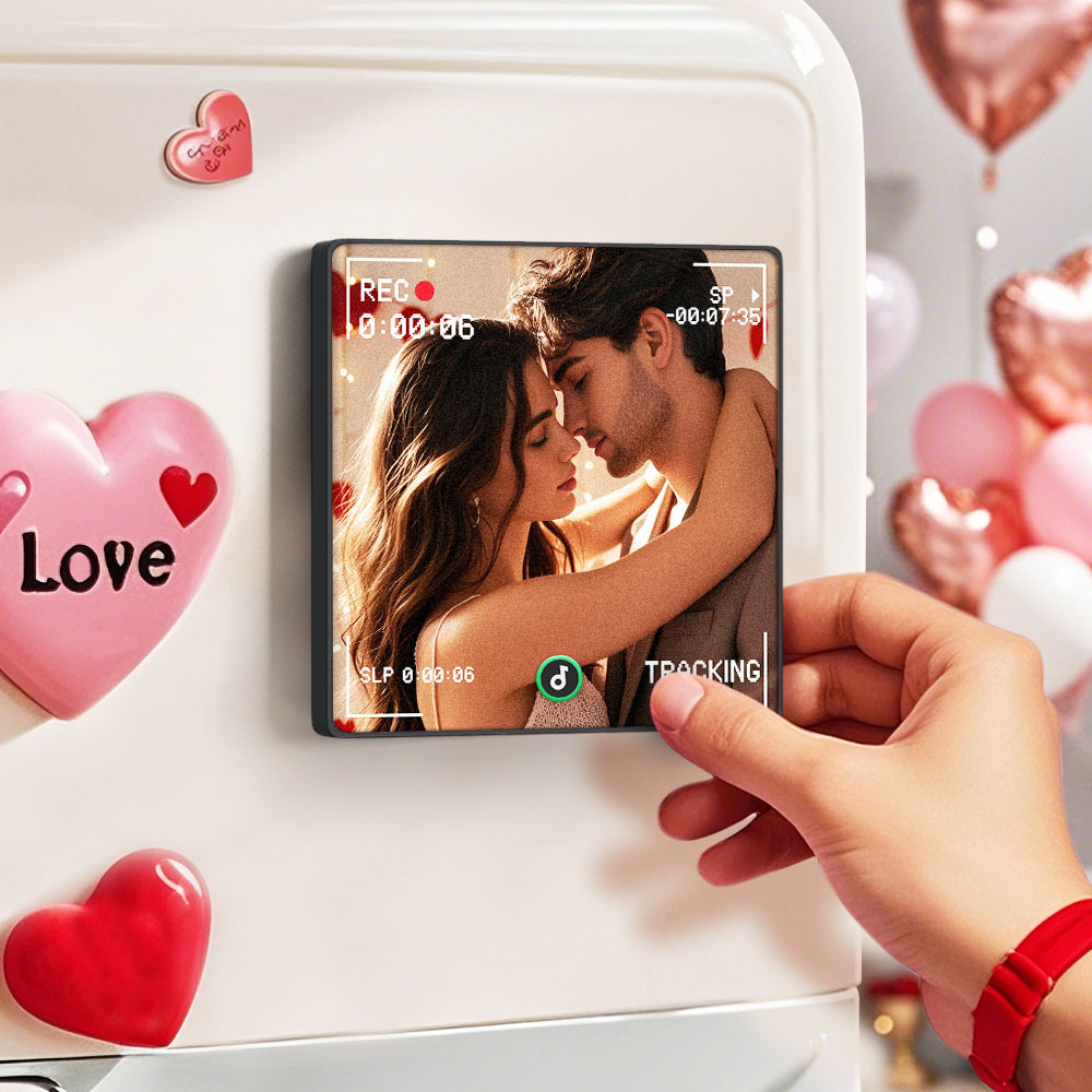 Custom Music Fridge Magnets Viewfinder Frame Styles Custom Music Picture and Lettering For Her