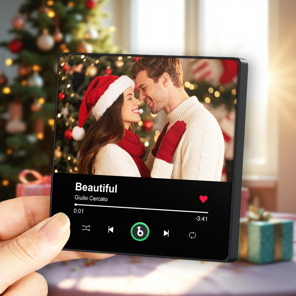 Personalized Photo Music Fridge Magnet Playable Song Keepsake Gift Christmas Gift for Lover - Bestchristmasgifts