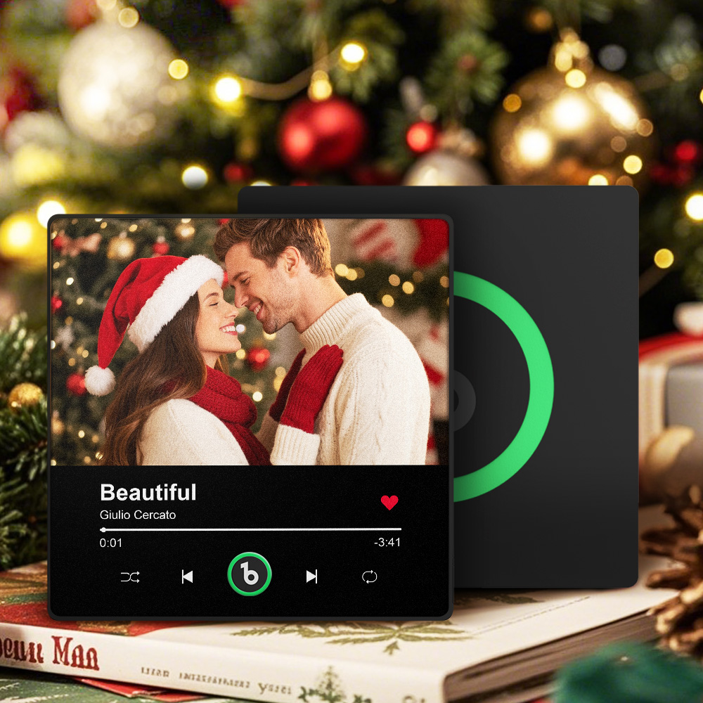 Personalized Photo Music Fridge Magnet Playable Song Keepsake Gift Christmas Gift for Lover