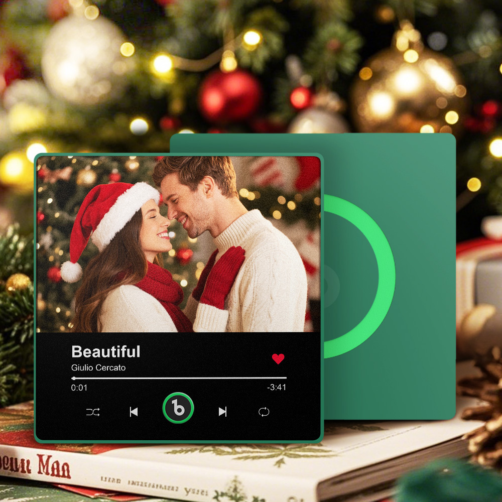 Personalized Photo Music Fridge Magnet Playable Song Keepsake Gift Christmas Gift for Lover - Bestchristmasgifts