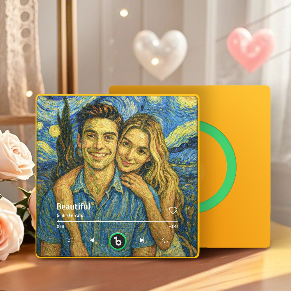 Personalized Music Fridge Magnet Vintage Art Style Song Magnet Gifts for Lover - Bestchristmasgifts