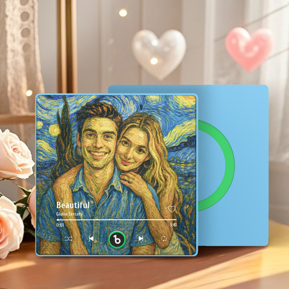 Personalized Music Fridge Magnet Vintage Art Style Song Magnet Gifts for Lover - Bestchristmasgifts