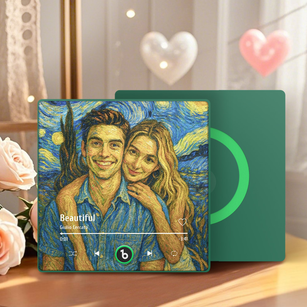 Personalized Music Fridge Magnet Vintage Art Style Song Magnet Gifts for Lover - Bestchristmasgifts