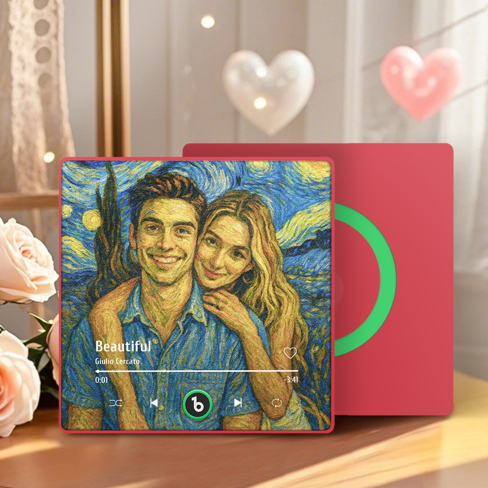 Personalized Music Fridge Magnet Vintage Art Style Song Magnet Gifts for Lover - Bestchristmasgifts