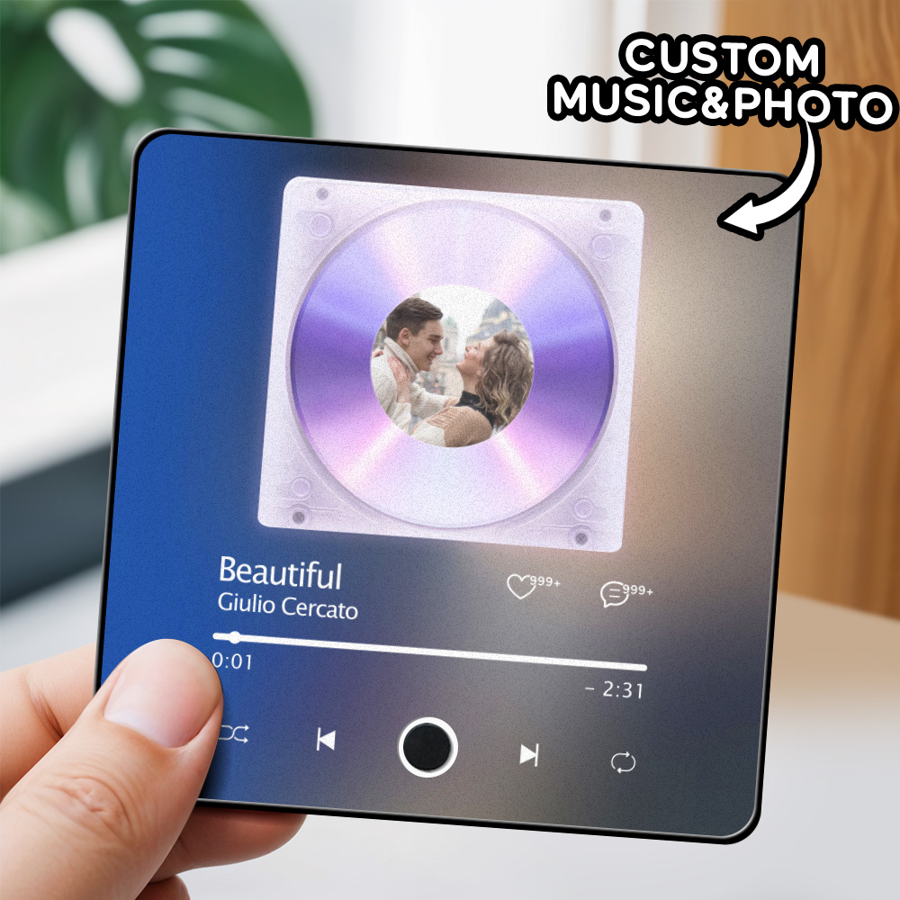 Custom Photo Music Album Music Fridge Magnet CD Style Fridge Magnet Couple Gift