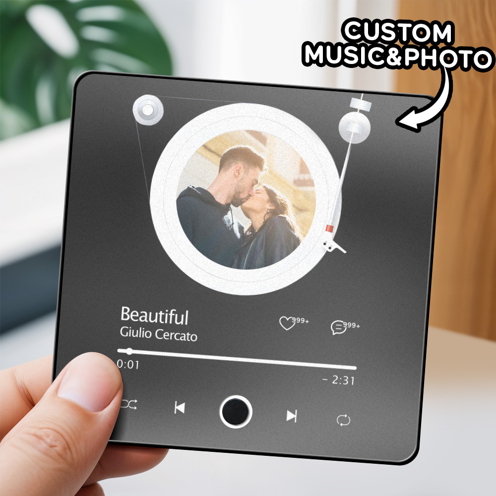 Custom Photo Music Album Music Fridge Magnet Ins Style Music Player Style Refrigerator Magnet