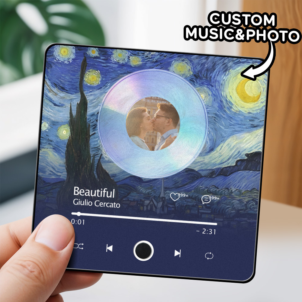 Custom Photo Music Album Music Fridge Magnet Artistic Photo Music Fridge Magnet