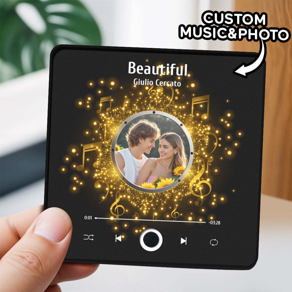 Personalized Photo Album Fridge Magnet Music Wall Photo Sticker Music Movement That Can Be Played Without Cell Phone Music Fridge Magnet Pro Can Play Songs Christmas Gift for Her - Bestchristmasgifts