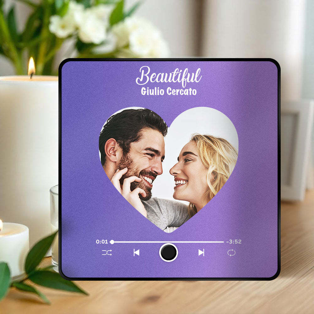 Personalized Photo Album Fridge Magnet Music Wall Photo Sticker Music Movement That Can Be Played Without Cell Phone Music Fridge Magnet Pro Can Play Songs Christmas Gift for Her - Bestchristmasgifts