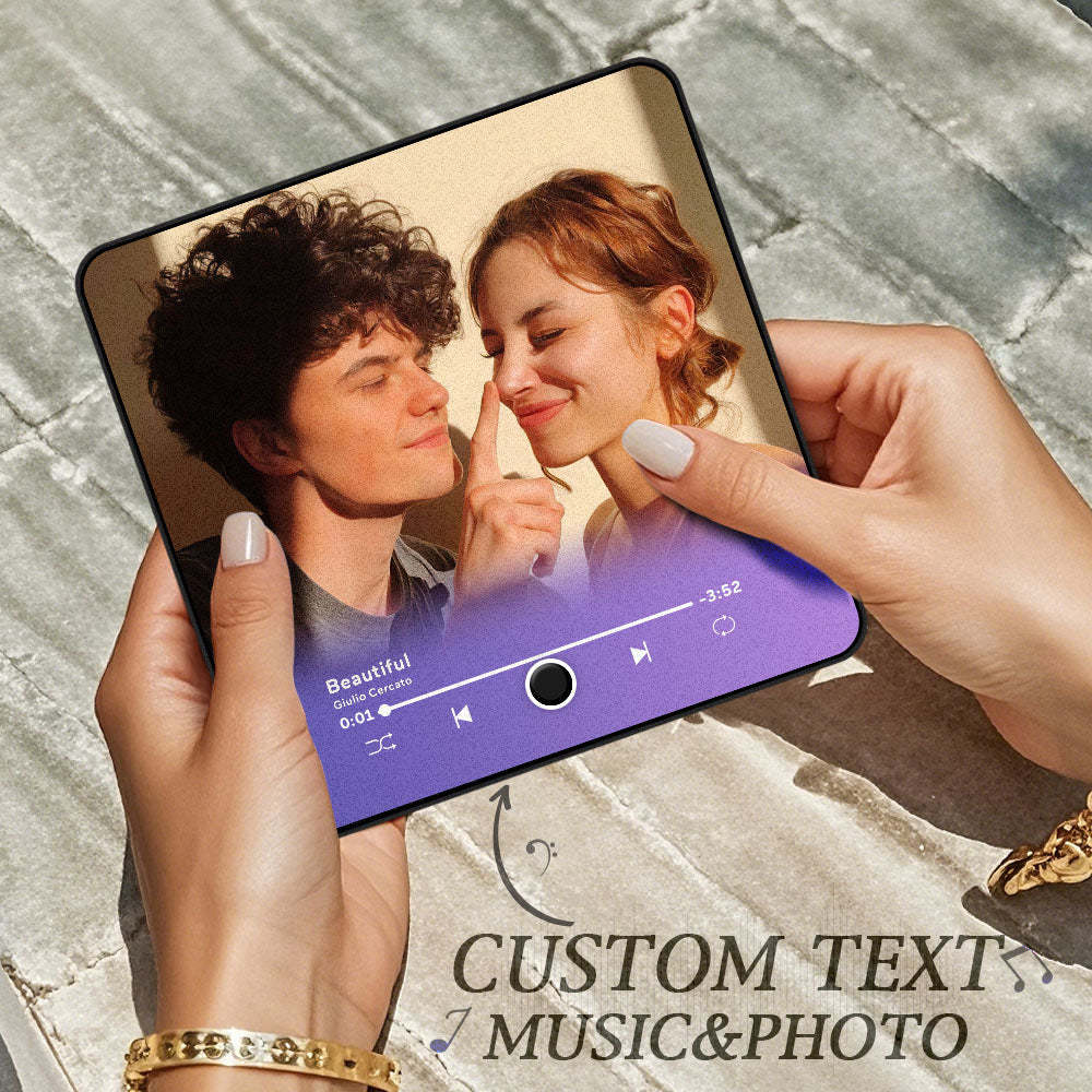 Personalized Photo Album Fridge Magnet Music Wall Photo Sticker Music Movement That Can Be Played Without Cell Phone Music Fridge Magnet Pro Can Play Songs Christmas Gift for Her - Bestchristmasgifts