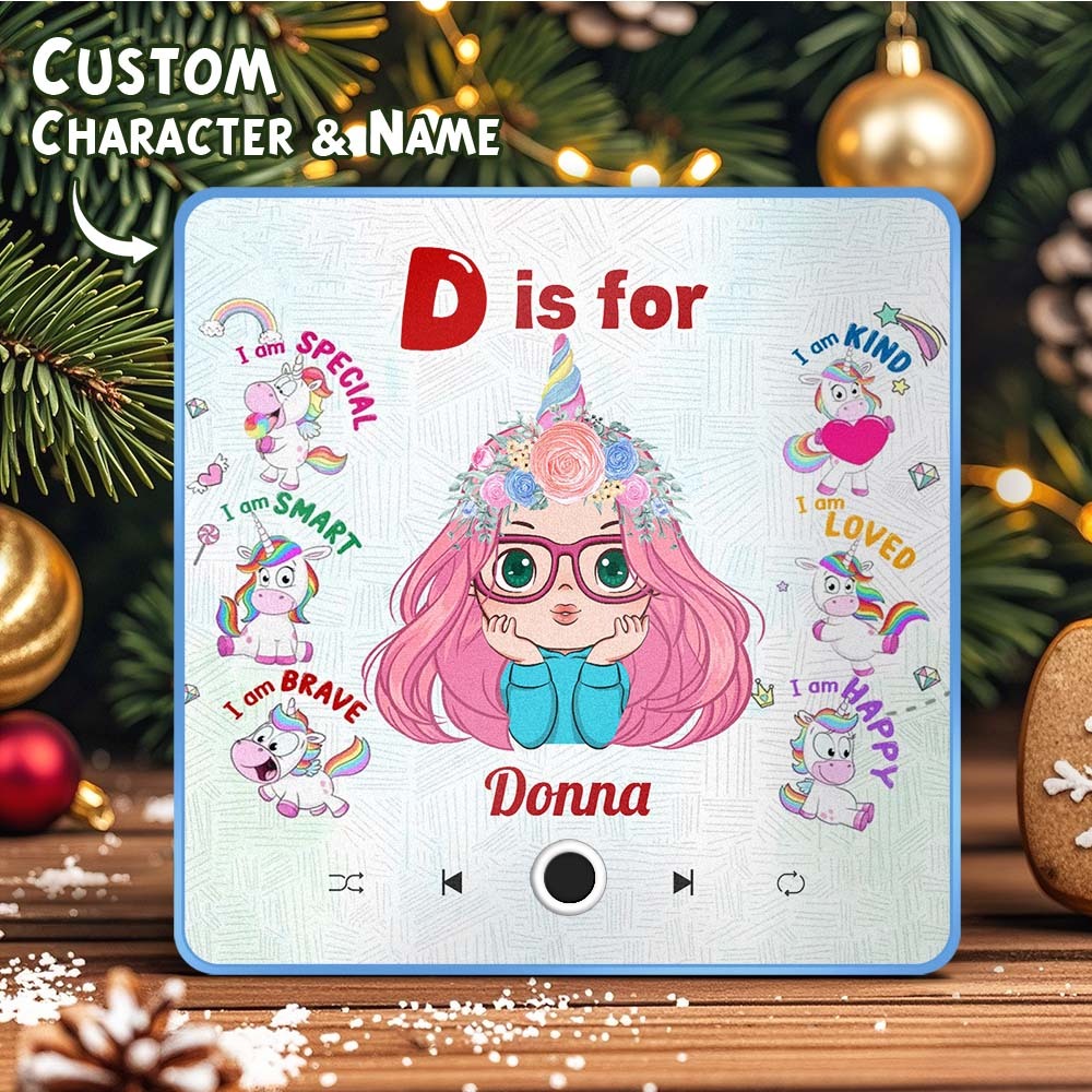 Custom Cartoon Portrait Personalized Music Fridge Magnet Merry Christmas Custom Music Magnets Can Play Songs Christmas Gift Family Gifts - Bestchristmasgifts