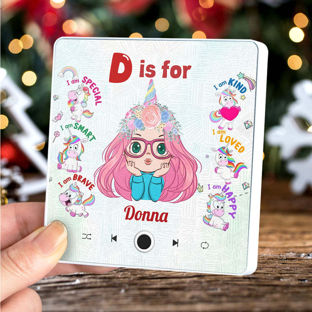 Custom Cartoon Portrait Personalized Music Fridge Magnet Merry Christmas Custom Music Magnets Can Play Songs Christmas Gift Family Gifts - Bestchristmasgifts