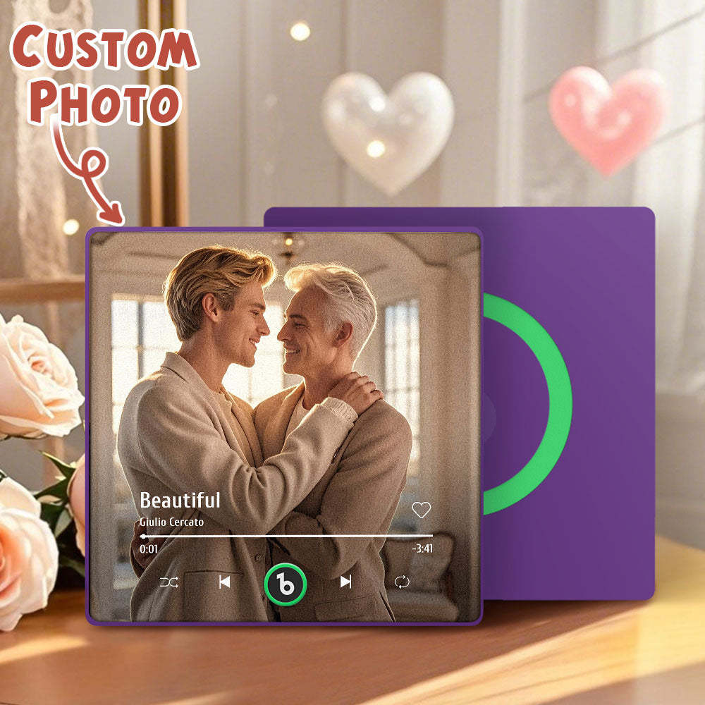 Benutzerdefinierter Musik- Und Foto-kühlschrankmagnet Unterstützt Bluetooth-konnektivität In Verschiedenen Stilen LGBT-Geschenke zum Valentinstag