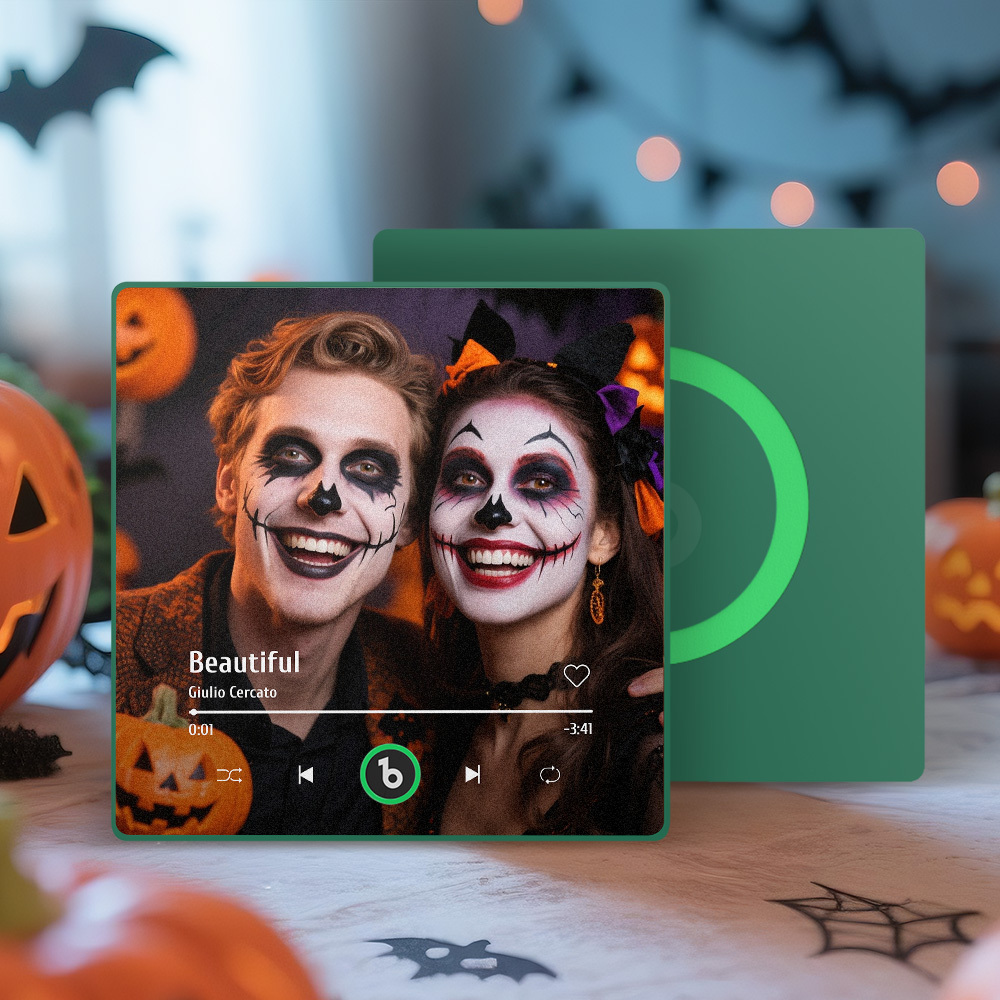 Custom Music Photo Fridge Magnet Personalized Photo Music Fridge Magnet That Can Play Music Without Cellphone Supports Bluetooth Connectivity Halloween Gift for Her - Bestchristmasgifts