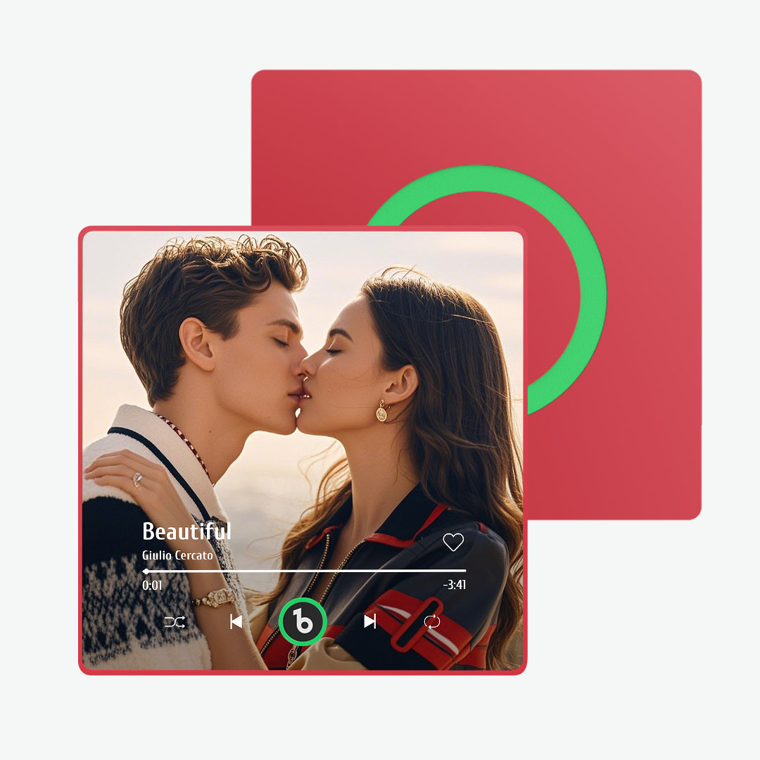 Custom Music And Photo Fridge Magnet FridgeBeats Pro Supports Bluetooth Connectivity