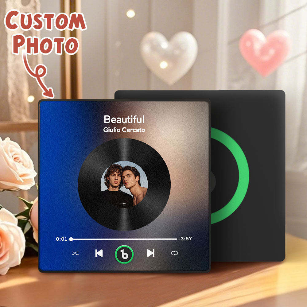 Benutzerdefinierter Musik- Und Foto-kühlschrankmagnet Unterstützt Bluetooth-konnektivität In Verschiedenen Stilen LGBT-Geschenke zum Valentinstag