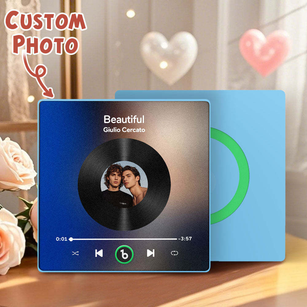 Benutzerdefinierter Musik- Und Foto-kühlschrankmagnet Unterstützt Bluetooth-konnektivität In Verschiedenen Stilen LGBT-Geschenke zum Valentinstag