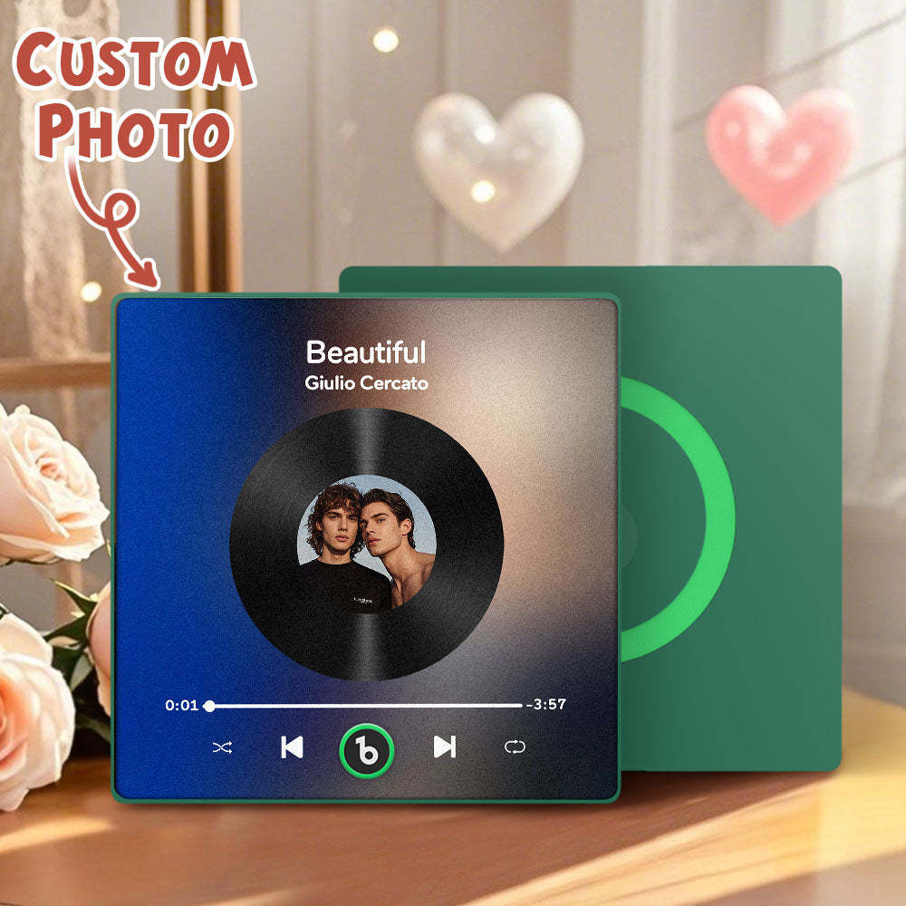 Benutzerdefinierter Musik- Und Foto-kühlschrankmagnet Unterstützt Bluetooth-konnektivität In Verschiedenen Stilen LGBT-Geschenke zum Valentinstag