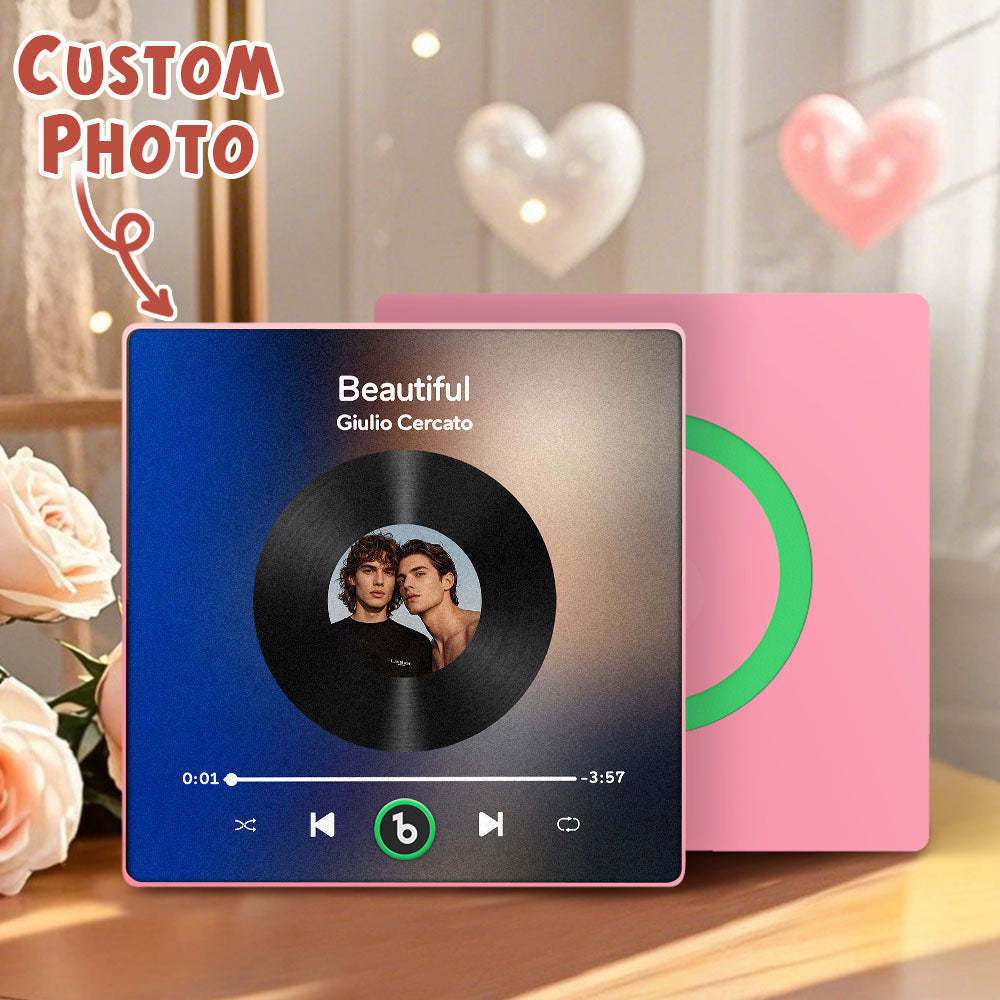 Benutzerdefinierter Musik- Und Foto-kühlschrankmagnet Unterstützt Bluetooth-konnektivität In Verschiedenen Stilen LGBT-Geschenke zum Valentinstag