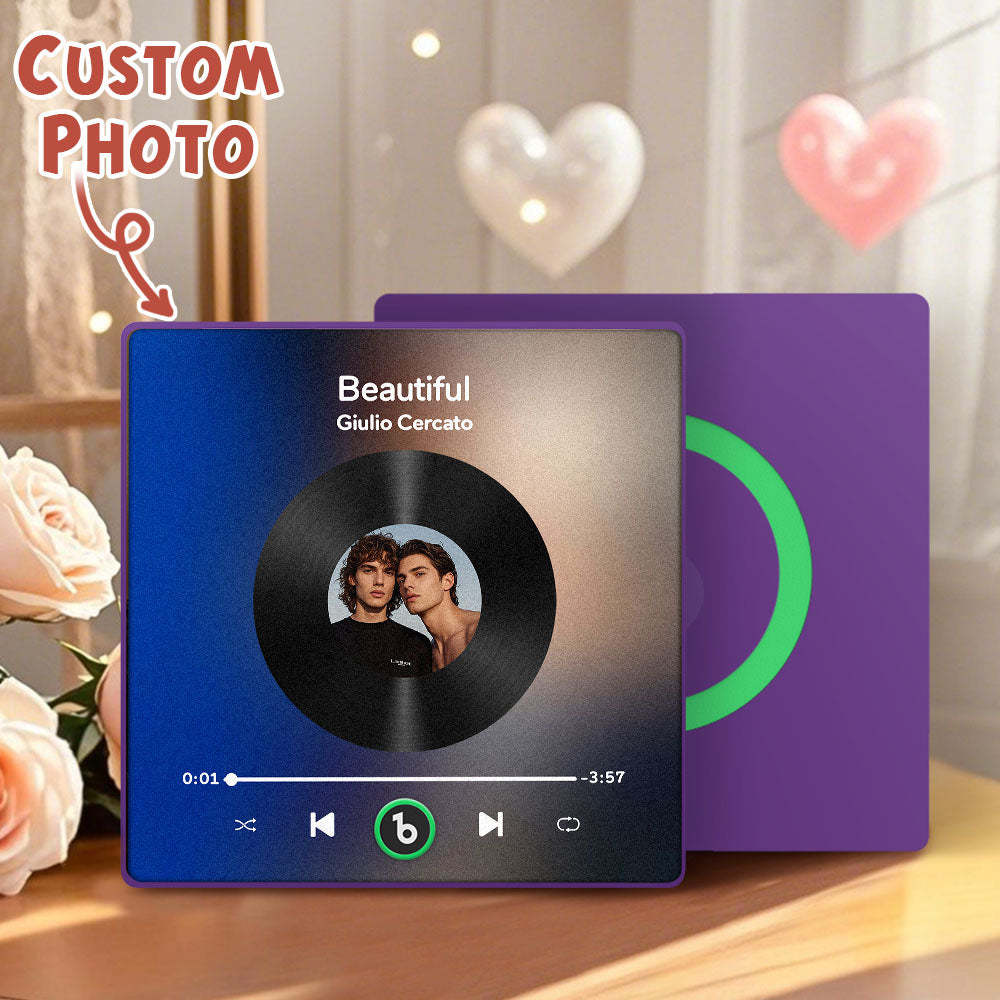 Benutzerdefinierter Musik- Und Foto-kühlschrankmagnet Unterstützt Bluetooth-konnektivität In Verschiedenen Stilen LGBT-Geschenke zum Valentinstag