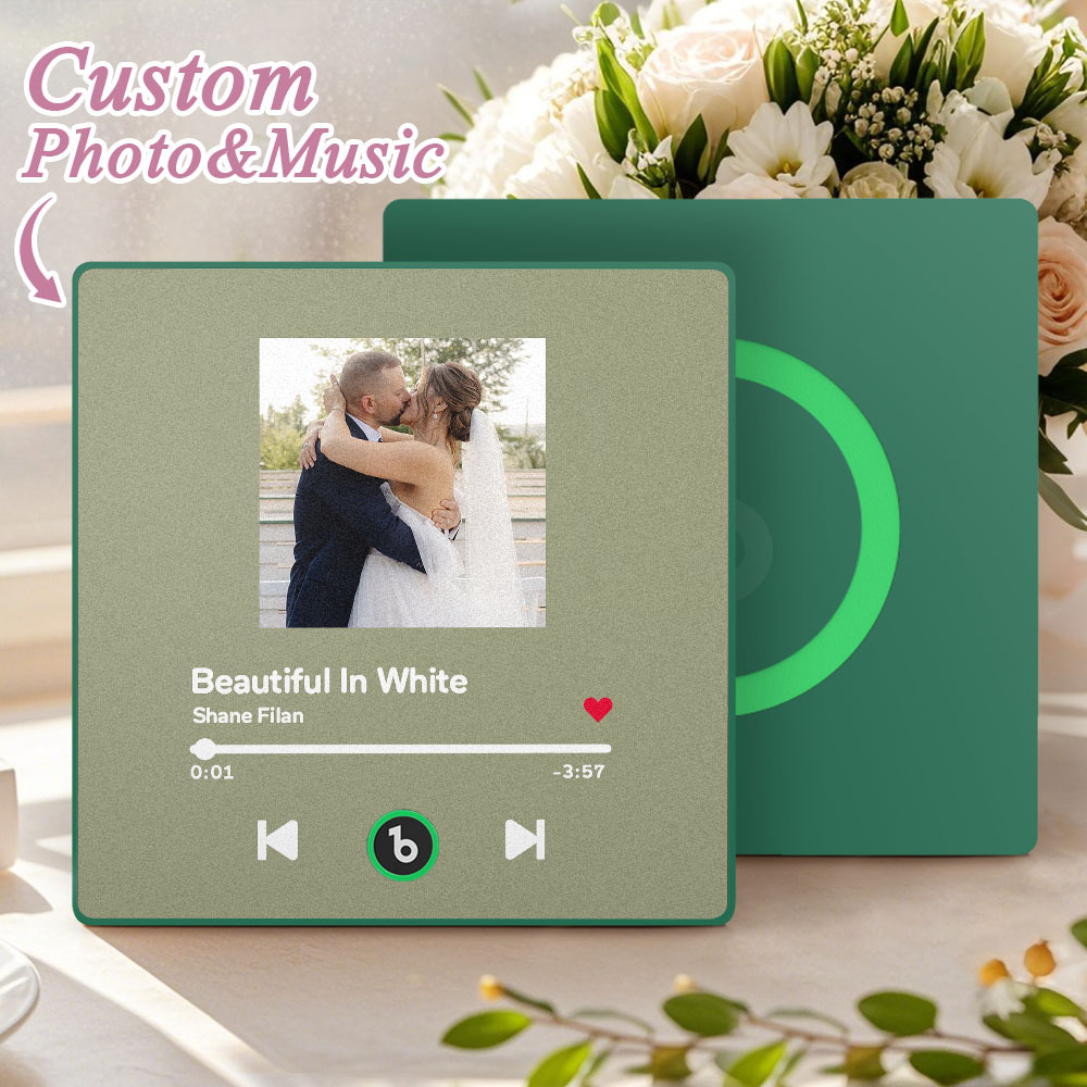 Custom Music Fridge Magnet Song Magnet Personalized Album Fridge Magnet That Can Be Played Song Wedding Gift for Couple - Bestchristmasgifts